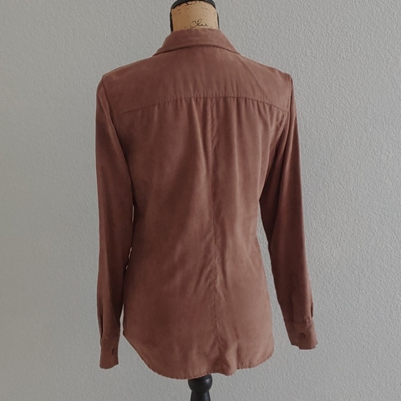 NY&C Faux Suede Shirt - Picture 2 of 5